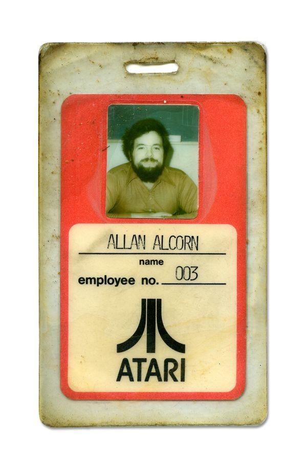 Al Alcorn Atari badge. Courtesy Computer History Museum