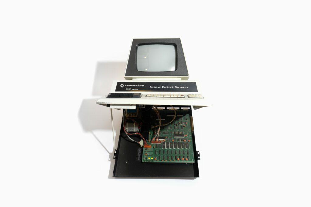 Commodore PET 2001, 1977. All images courtesy Basic Gallery archive. All photos by Dario Dinocca, 2025