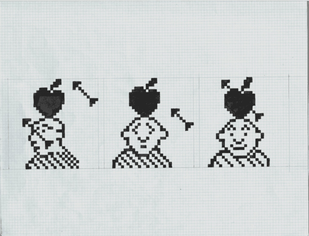 Susan Kare, Graphic icon sketch